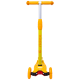 Самокат 3-колесный Kiko, 120/80 мм, желтый/оранжевый
