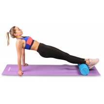 Ролик массажный для йоги INDIGO Foam roll IN045 30*15 см Розовый